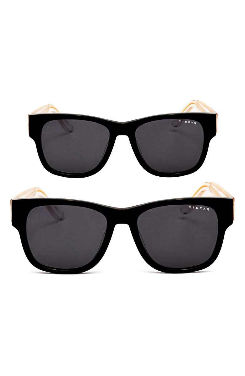 KidRaq Set of 2 Hollywood Star Square Sunglasses, Main, color, Dark Knight