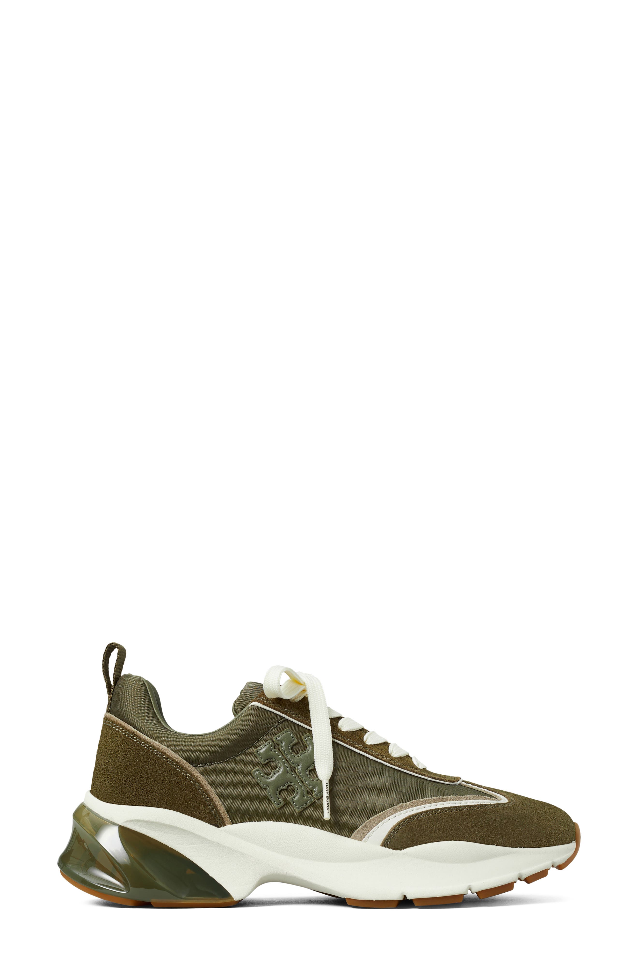 Tory Burch Good Luck Bubble Trainer Sneaker, Alternate, color, Dark Olive / Dark Olive/ Aneto