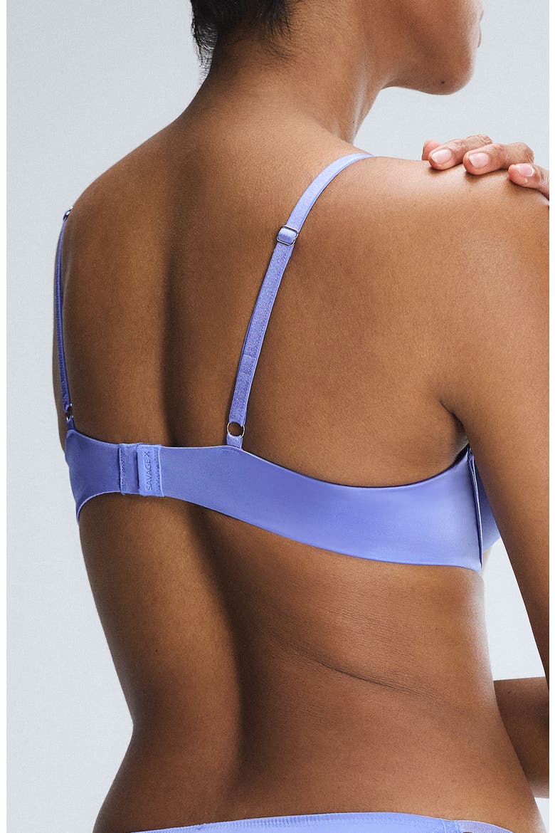 Slipp Satin Push-Up Plunge Bra, Alternate, color, PURPLE PRISM