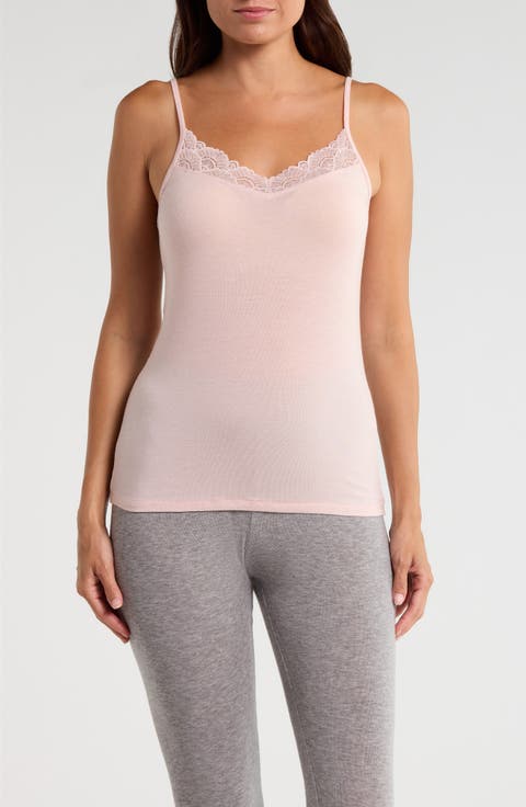 Luxe Lace Trim Layering Camisole