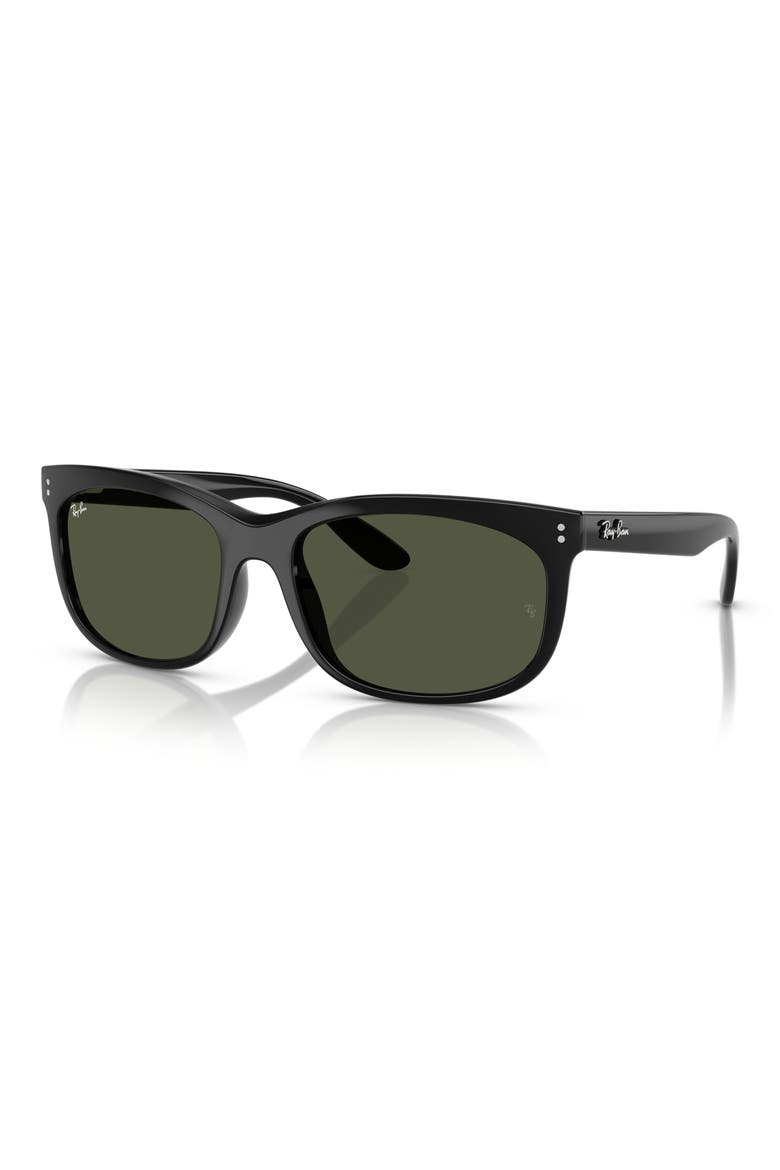 Pillow 60mm Sunglasses, Alternate, color, BLACK