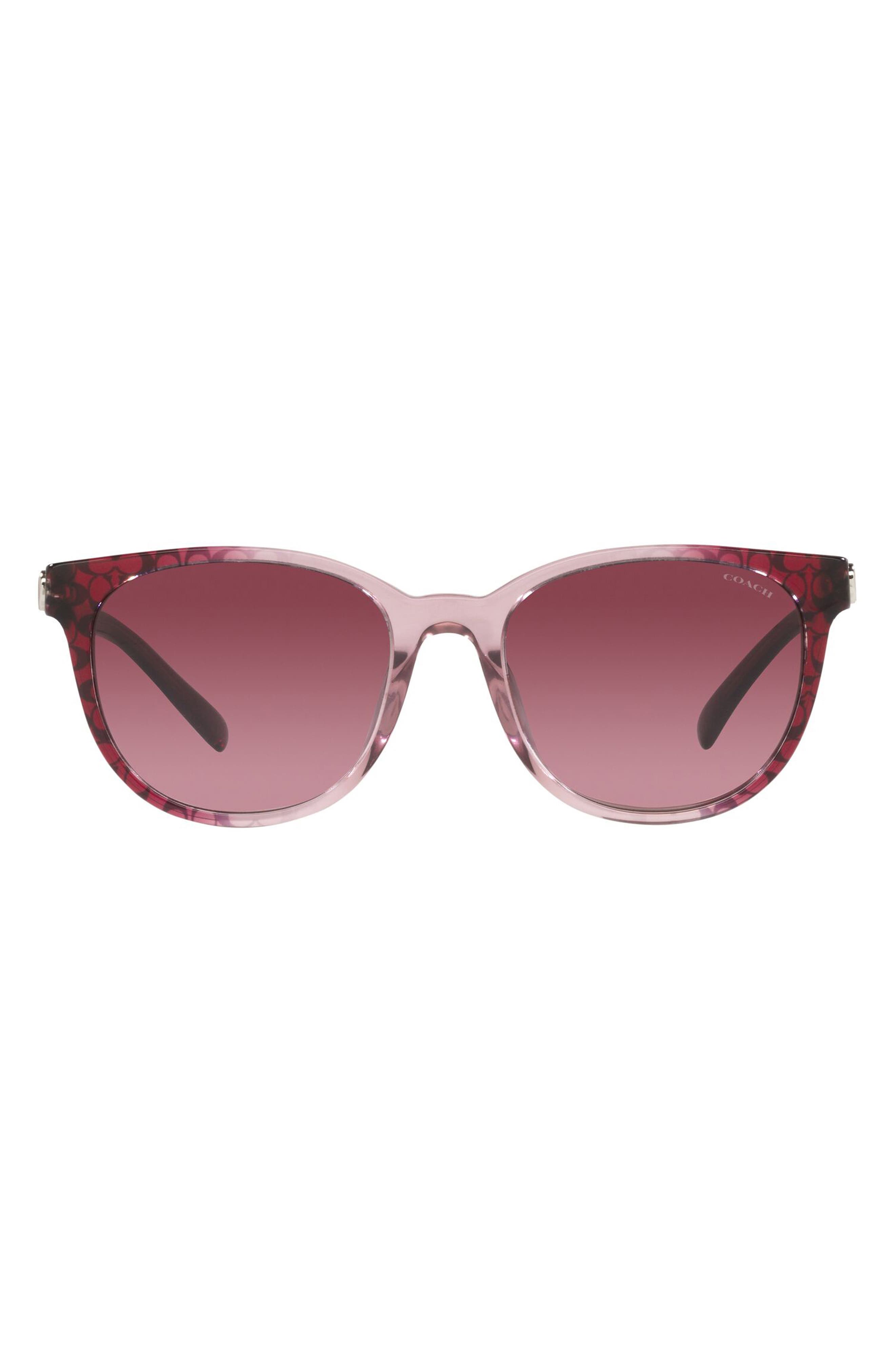 COACH 54mm Gradient Round Sunglasses