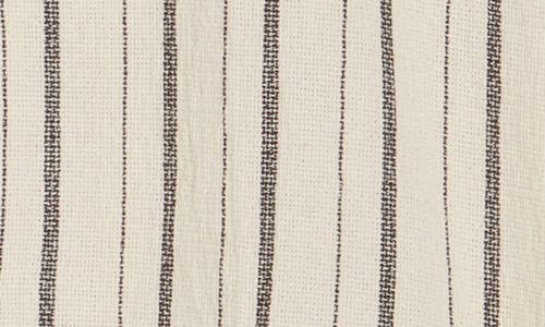 Cactus Man Textured Stripe Short Sleeve Button-up Shirt In White