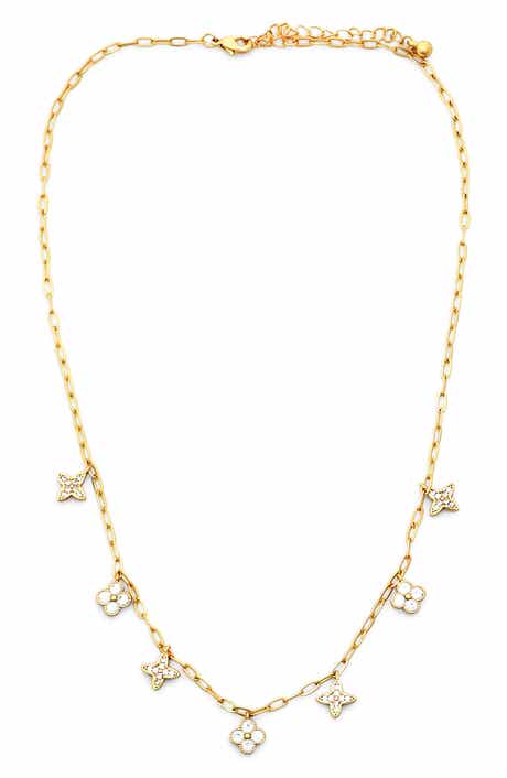 Panacea Seven Clover Station Necklace