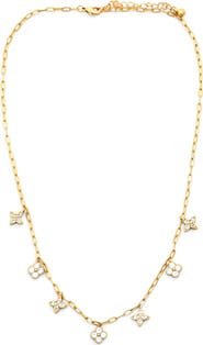 Panacea Seven Clover Station Necklace