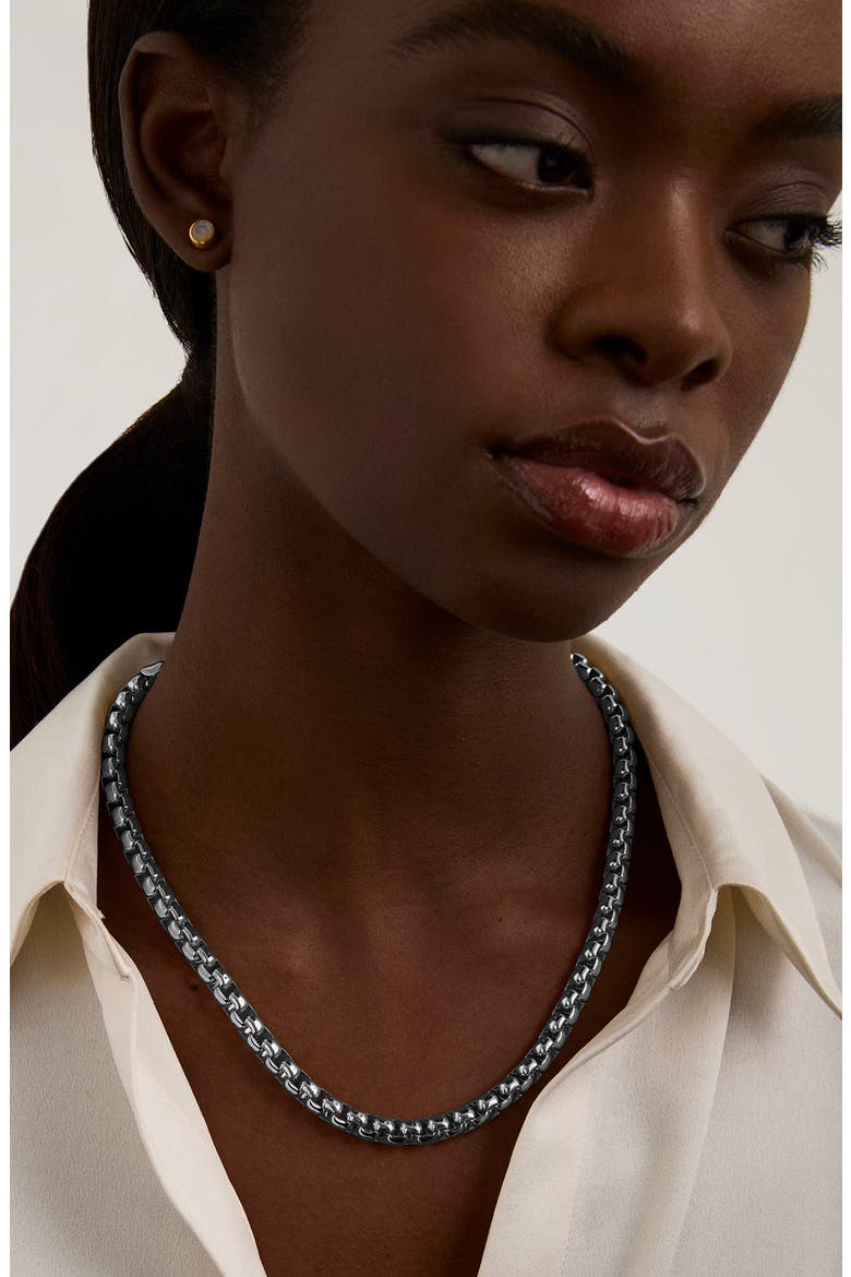 Large Tokyo Chain Necklace, Alternate, color, SILVER