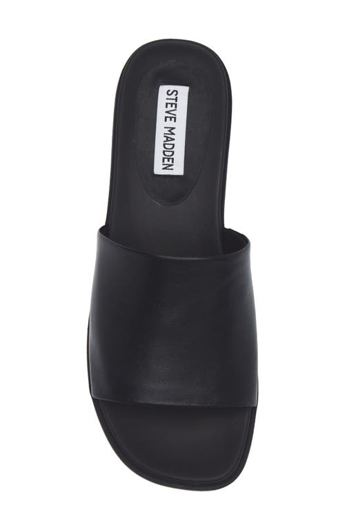 Steve Madden Robyn Platform Slide Sandal In Black