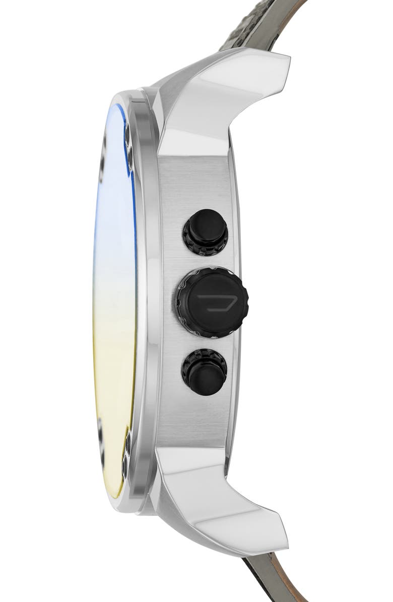 DIESEL<sup>®</sup> Mr. Daddy 2.0 Chronograph Quartz Nylon Strap Watch, 57mm, Alternate, color, Silver
