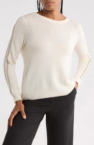 Elie Tahari V-Back Wool & Cashmere Sweater