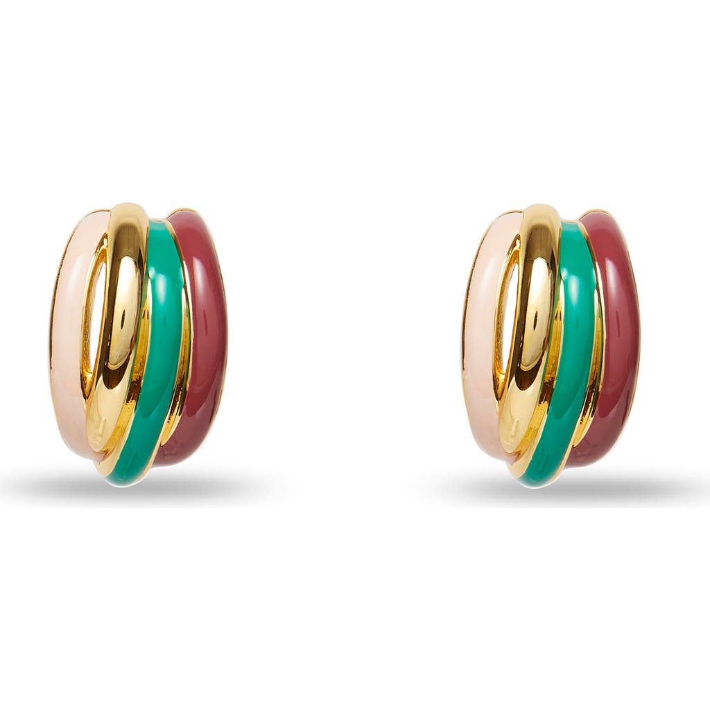 Lele Sadoughi Stacking Hoop Earrings In Multi