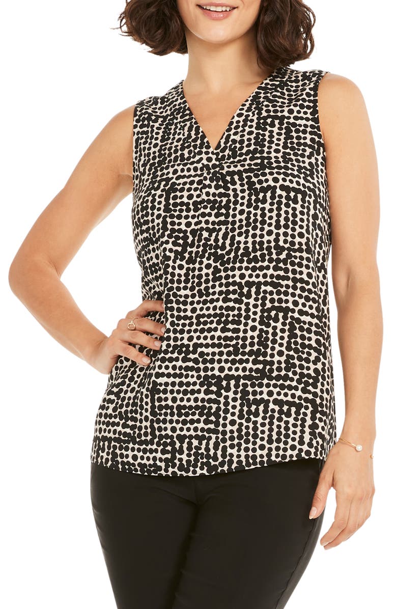 NIC+ZOE Daydream Dot Sleeveless Top, Main, color, 