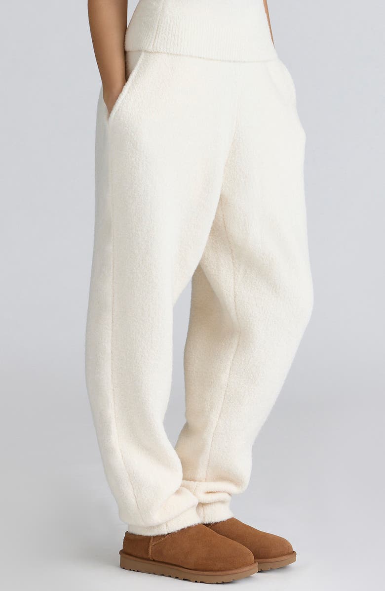 HOUSE OF CB Geena Bouclè Knit Pants, Alternate, color, Ivory