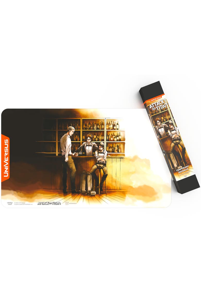 UniVersus Attack On Titan, Temporary Reprieve Playmat 24 X 14 Inches, Main, color, Multicolored