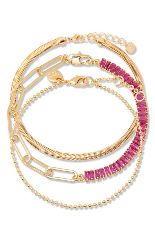 Brook & York Priya Birthstone Tennis Bracelet In Gold July