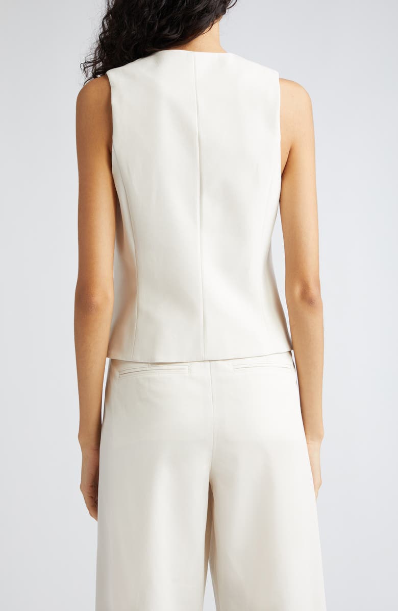 Maria McManus Organic Cotton Tailored Vest, Alternate, color, Ivory
