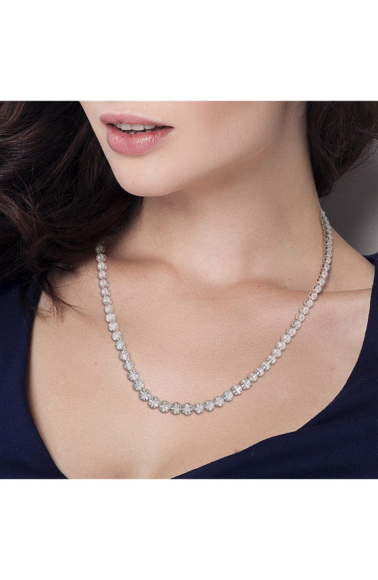 DELMAR Diamond Tennis Necklace - 0.5ct., Alternate, color, White
