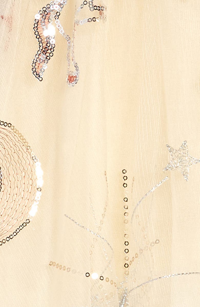 Lola + The Boys Kids' Golden Star Sequin Party Dress, Alternate, color, 