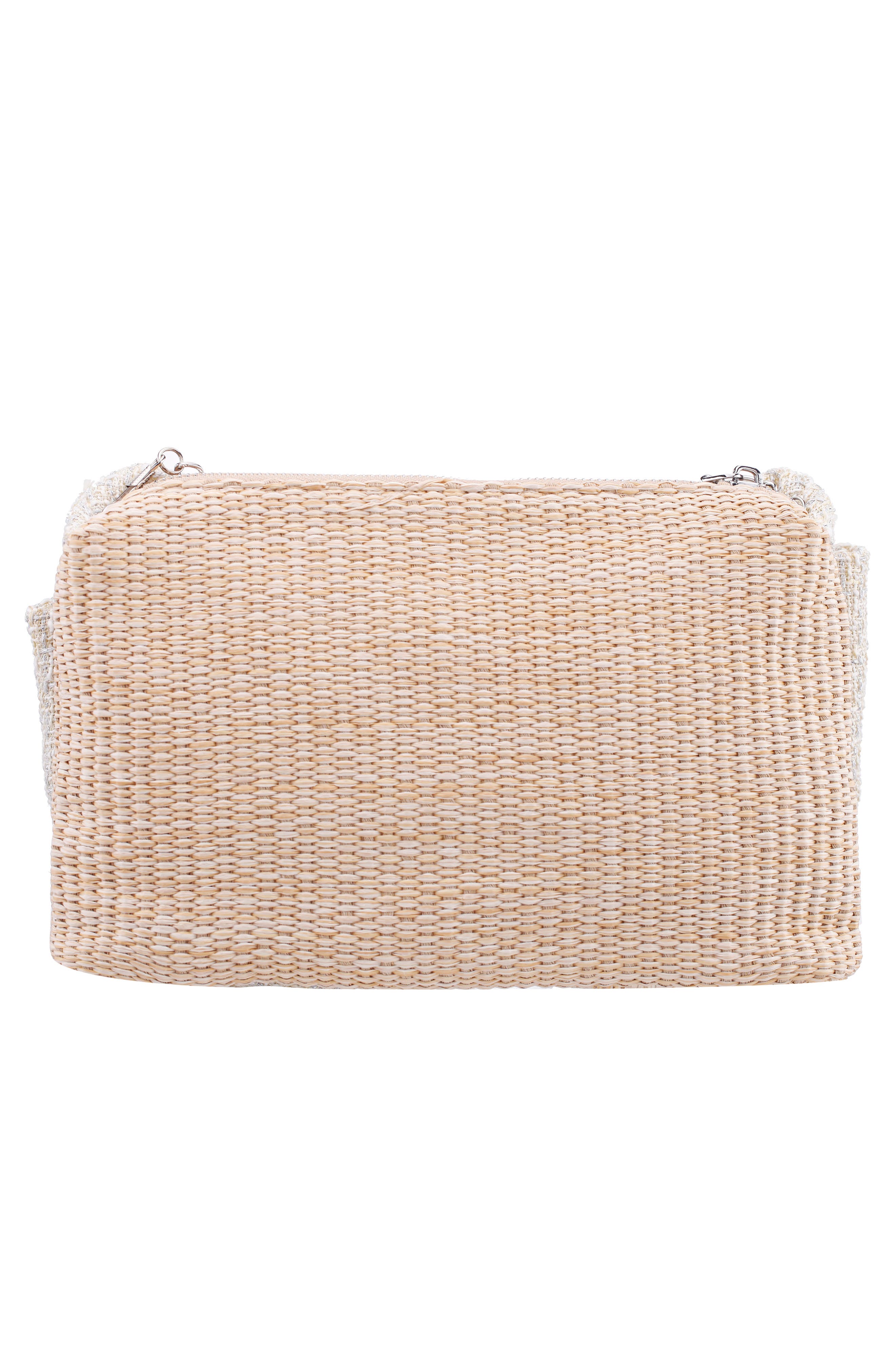 Nina Tula Clutch, Alternate, color, White/Natural