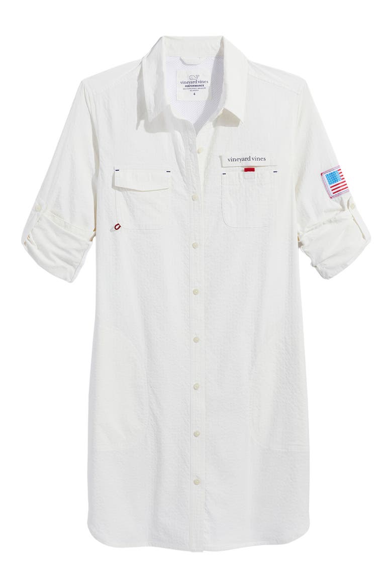 Harbor Cover-Up Shirt, Alternate, color, WHITE CAP V3