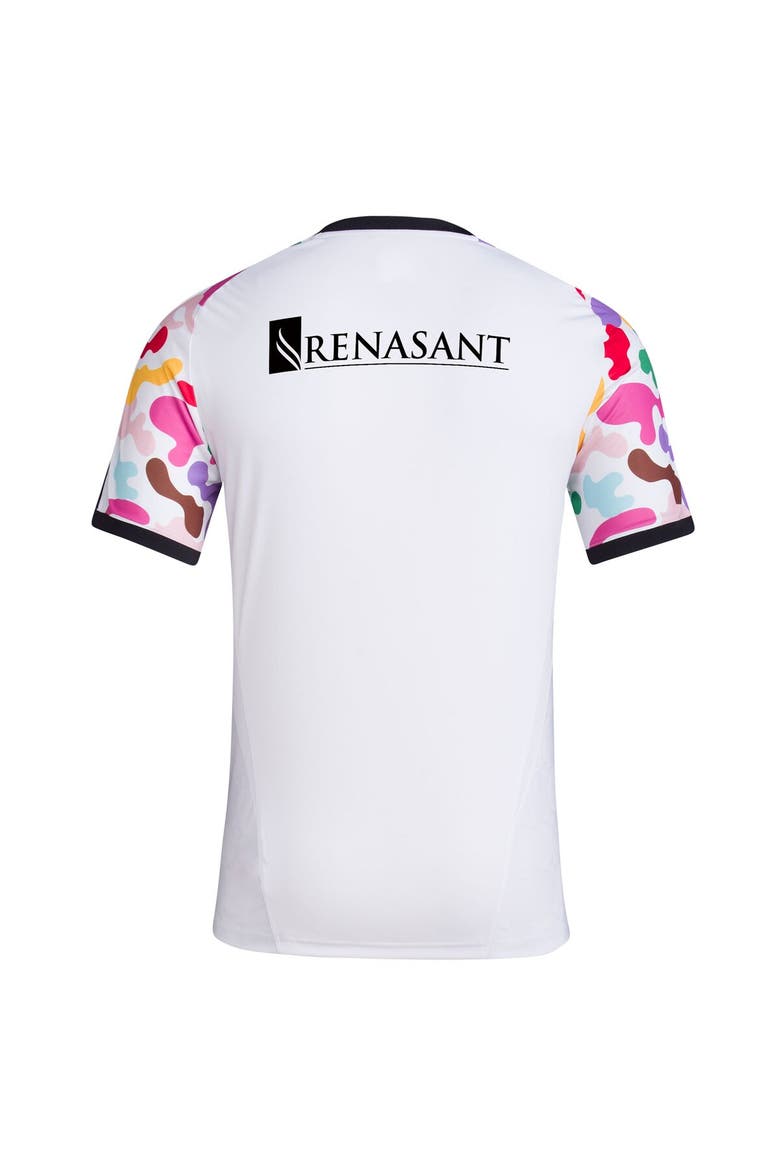 Men's adidas White Nashville SC 2023 Pride Pre-Match Top, Alternate, color, White