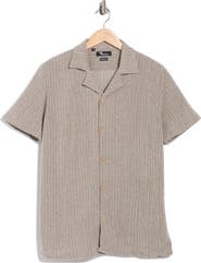 T.R. PREMIUM Textured Camp Shirt