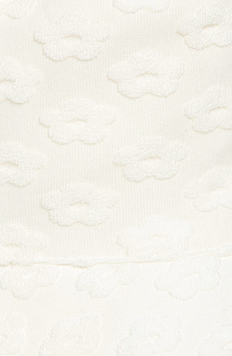 The Accessory Collective Kids' Floral Jacquard Cotton Terry Bucket Hat, Alternate, color, White