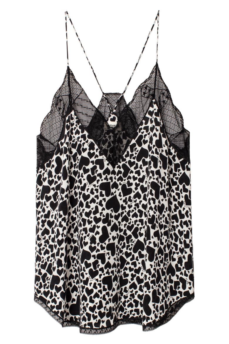 Christy Silk & Lace Camisole, Alternate, color, VANILLE