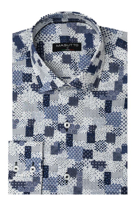 Mirisola Print Button-Up Long Sleeve Shirt