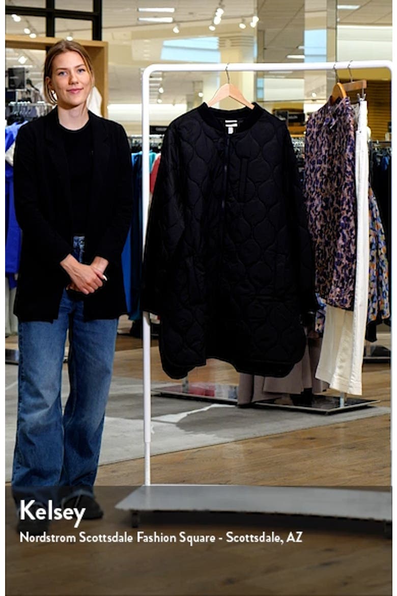 Onion Quilted Longline Bomber Jacket video