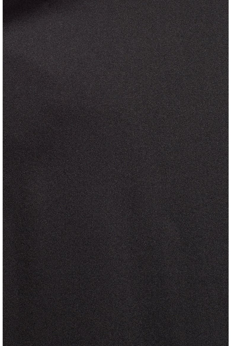 Asymmetrical Silk Blend Tunic, Alternate, color, BLACK