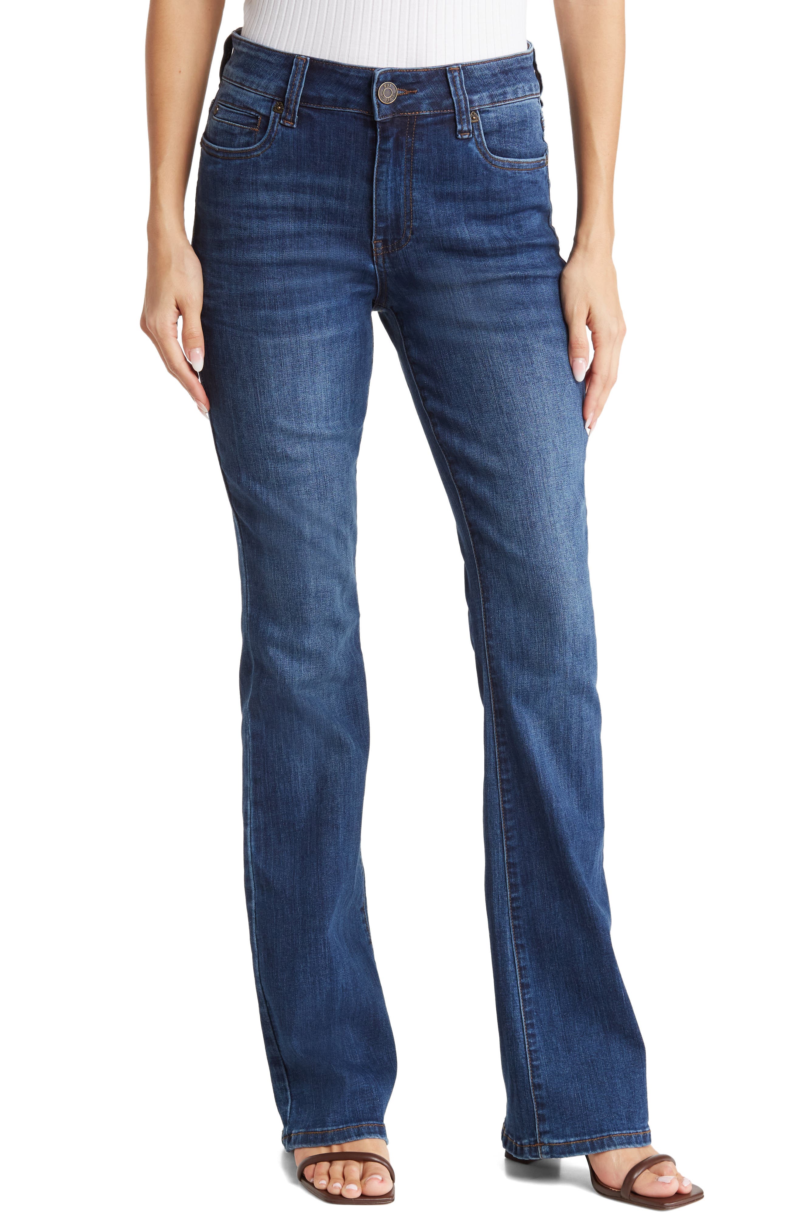 KUT from the Kloth Nicole High Rise Boot Cut Jeans