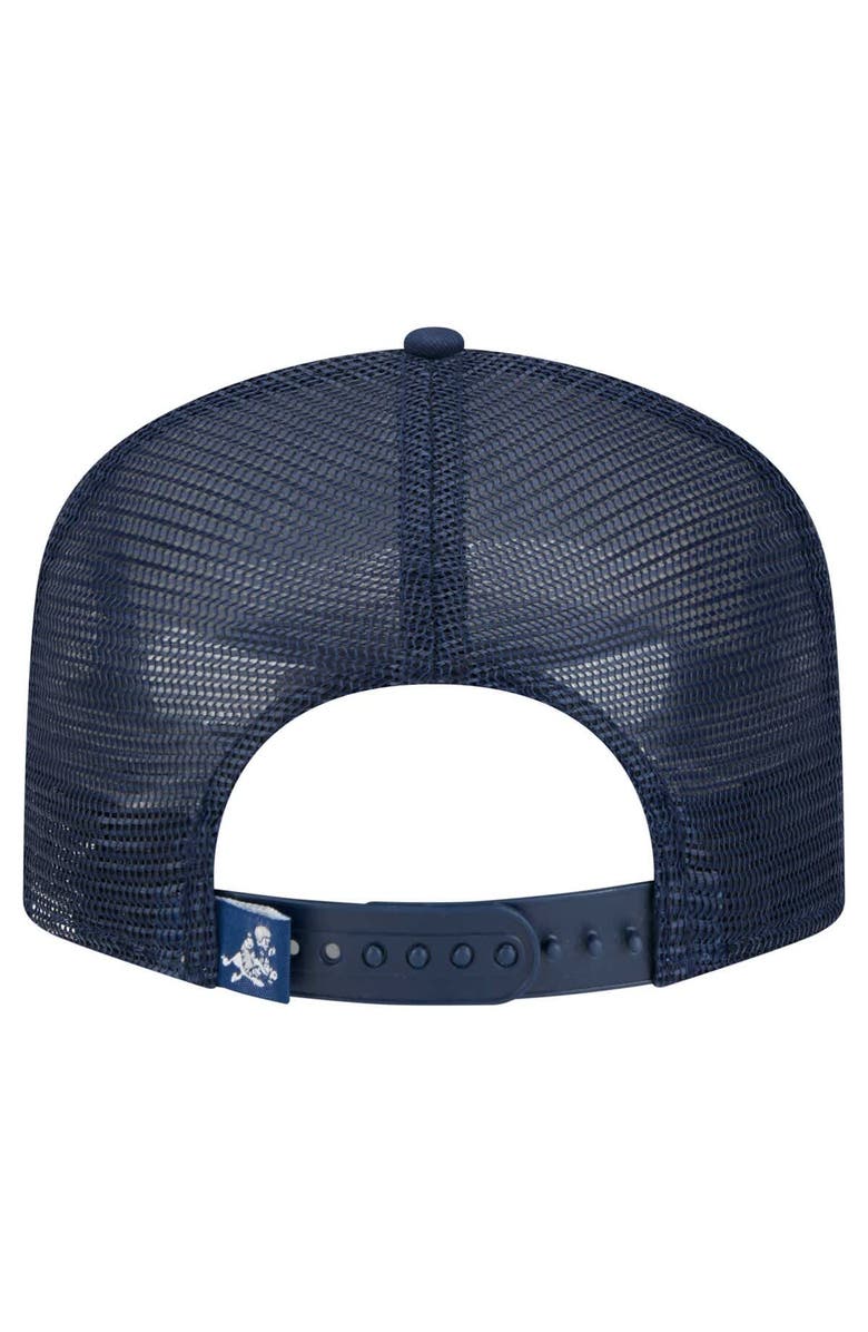 New Era Men's New Era White/Navy Dallas Cowboys Distressed 9FIFTY A-Frame Snapback Hat, Alternate, color, White