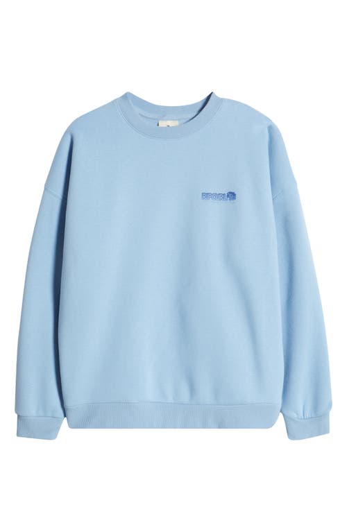 Rip Curl Ocean Heritage Graphic Sweatshirt In Mid Blue