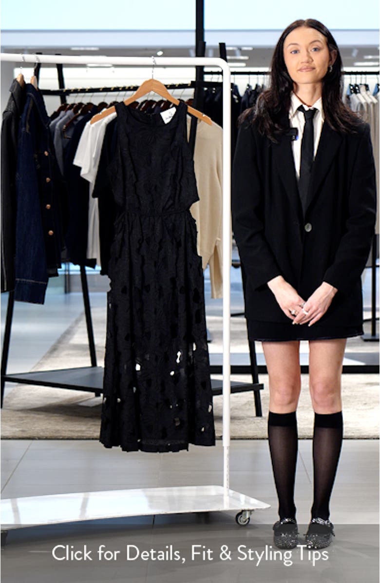 Cutout Flower Sleeveless Dress, sales video thumbnail