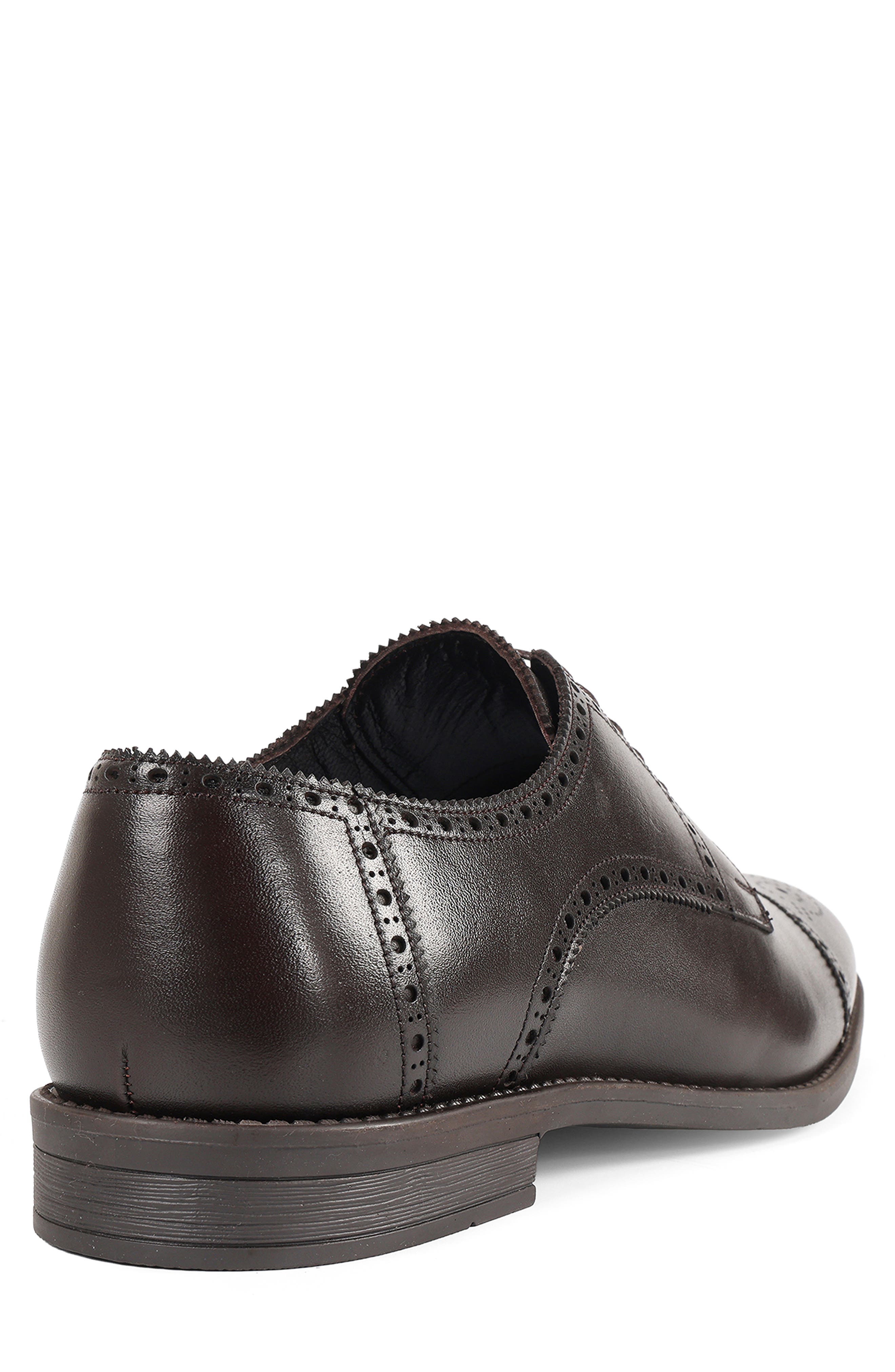 Alaska Brogue Cap Toe Derby, Alternate, color, DARK BROWN