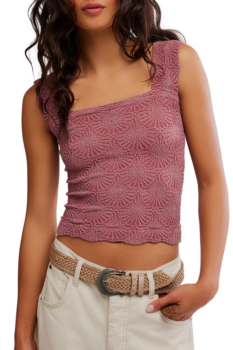 Love Letter Floral Knit Camisole, Main, color, DREAMY MULBERRY