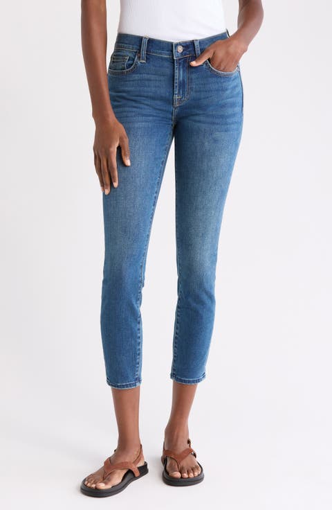 Gwenievere Mid Rise Ankle Skinny Jeans