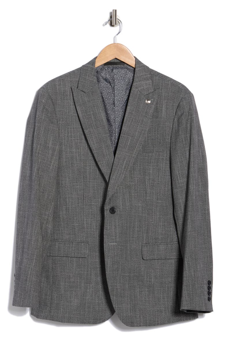 Slim Fit Blazer, Alternate, color, GREY