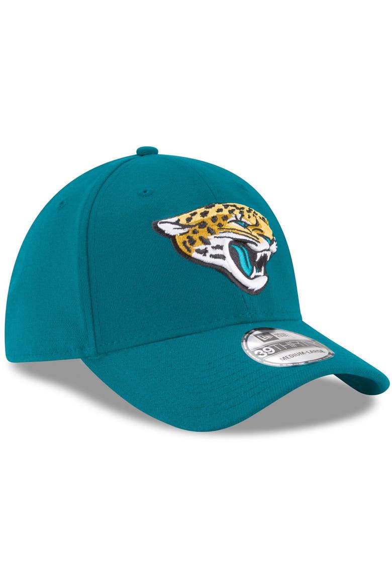 Men's New Era Teal Jacksonville Jaguars 39THIRTY Flex Team Classic Hat, Alternate, color, Teal