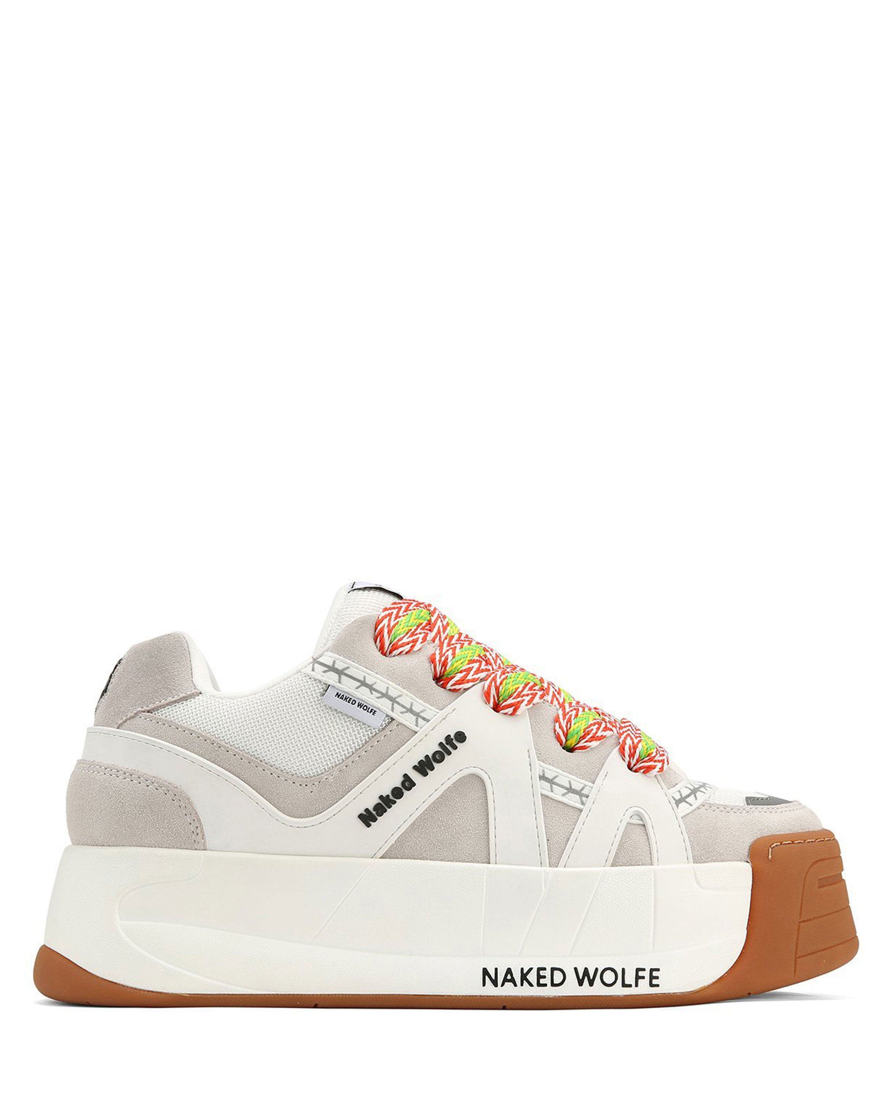 Naked Wolfe Slide Sneaker, Alternate, color, White