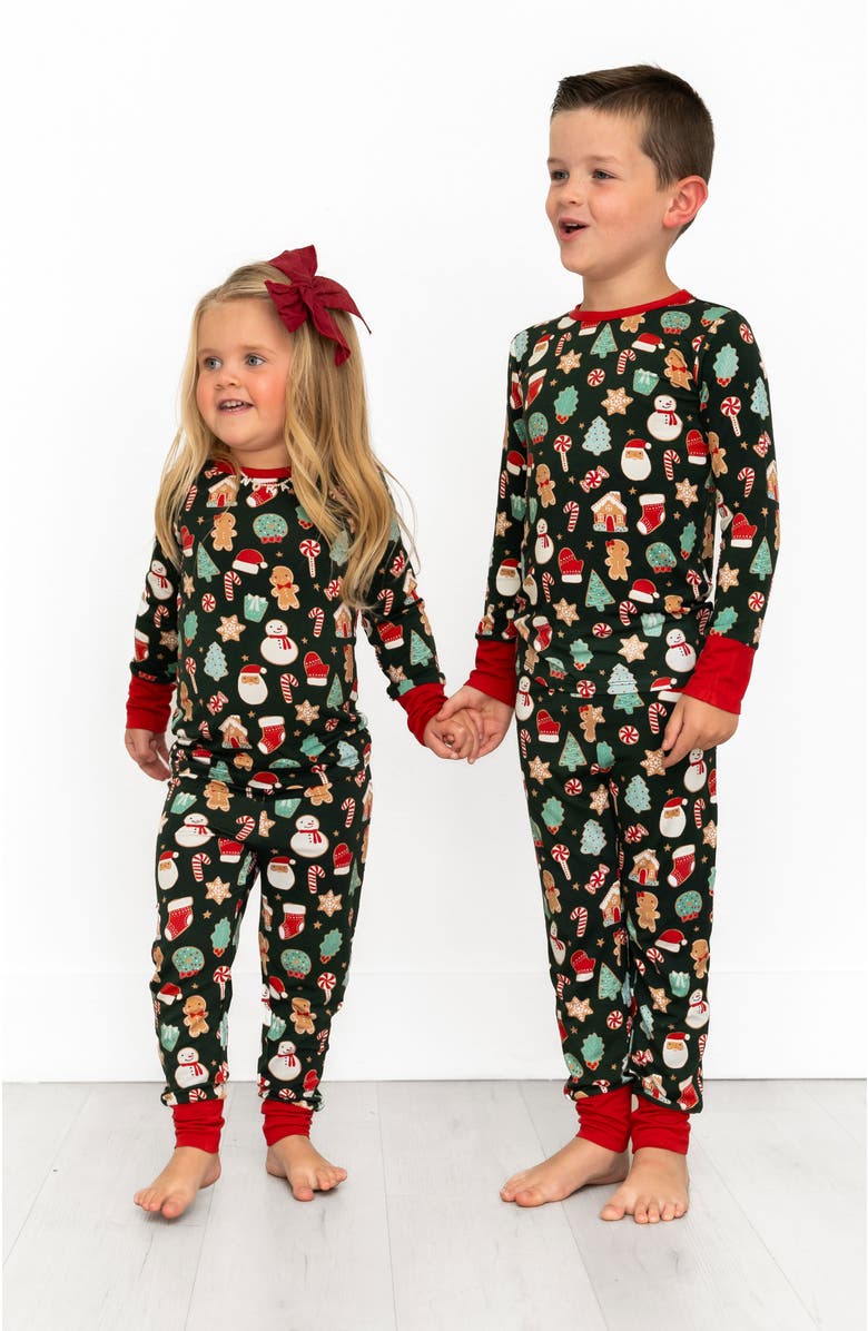Laree + Co Scarlett Christmas Cookies 2-Piece Long Sleeve Set - Toddler, Alternate, color, Red