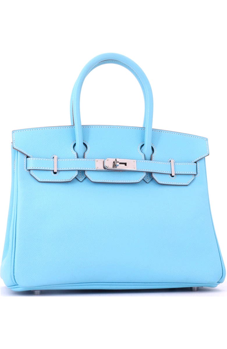 Pre-Owned Hermes Candy Birkin Bag Epsom 30, Alternate, color, Candy-Bleu Celeste/Mykonos