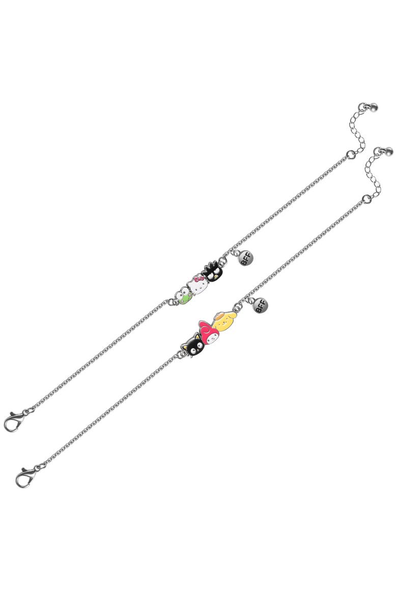 and Friends BFF Charm Bracelet Set, Alternate, color, Silver