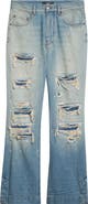 AMIRI Destroyed Straight Flare Jeans