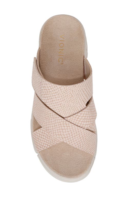 Vionic Uptown Sunset Slide Sandal In Cameo Rose