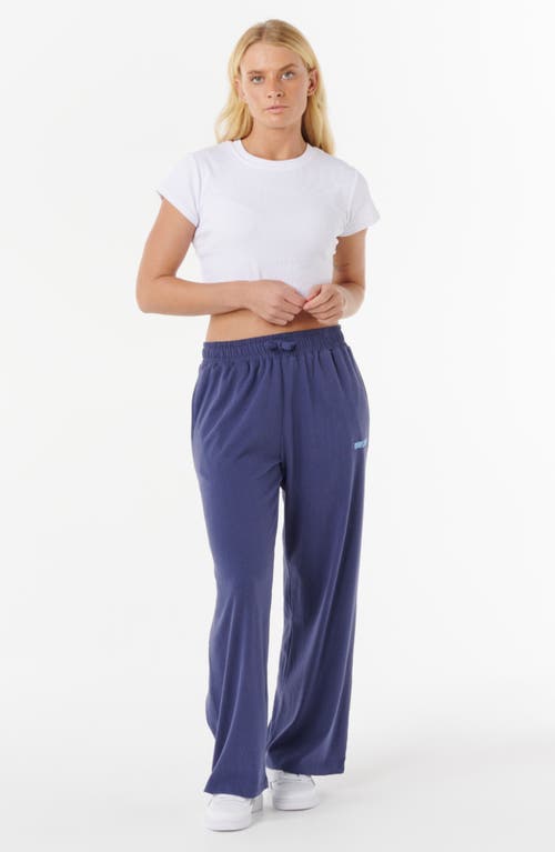 Rip Curl Luxe Surf Wide Leg Track Pants In Blue