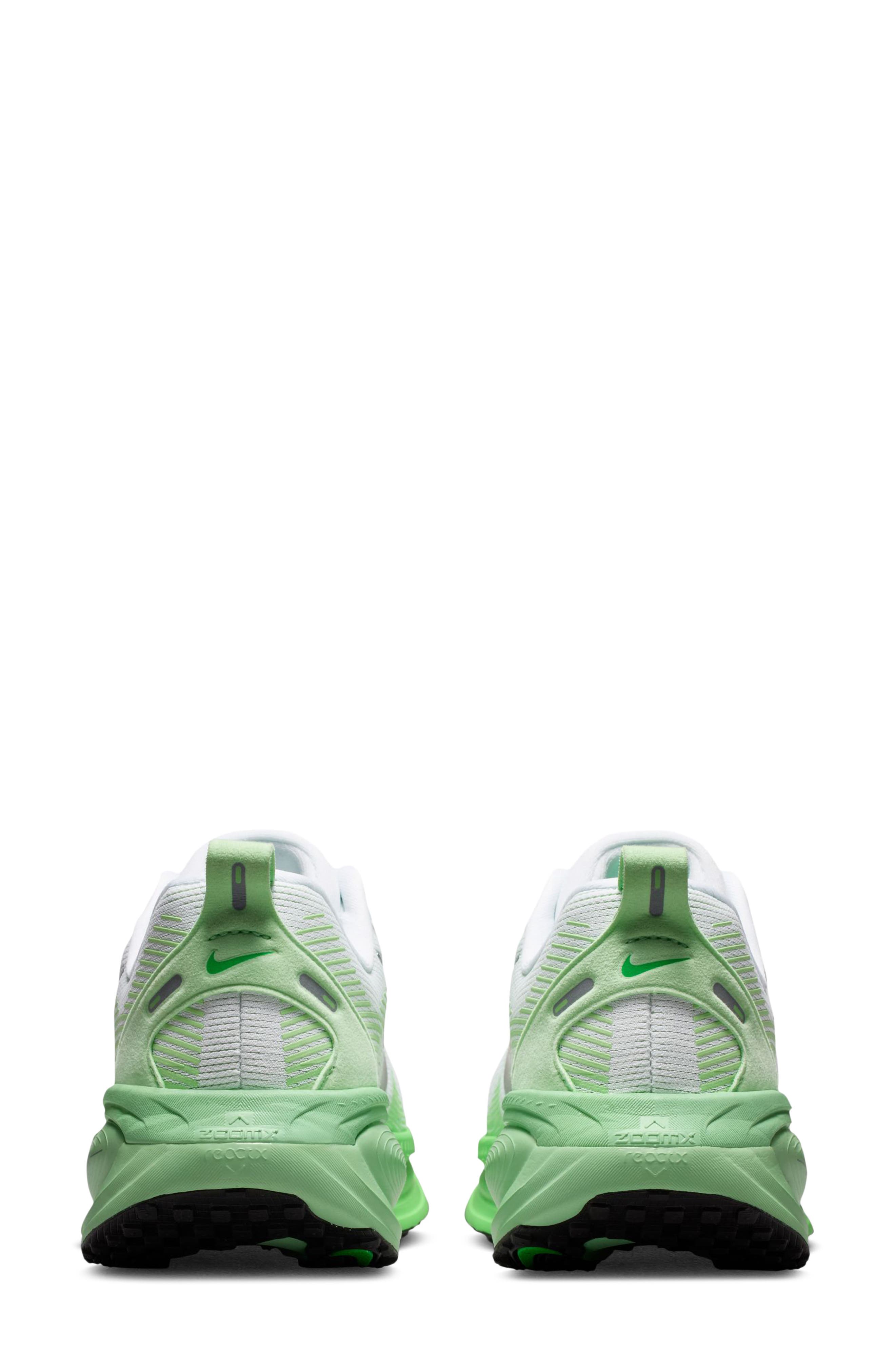Vomero 18 Running Shoe, Alternate, color, WHITE/ GREEN/ SILVER