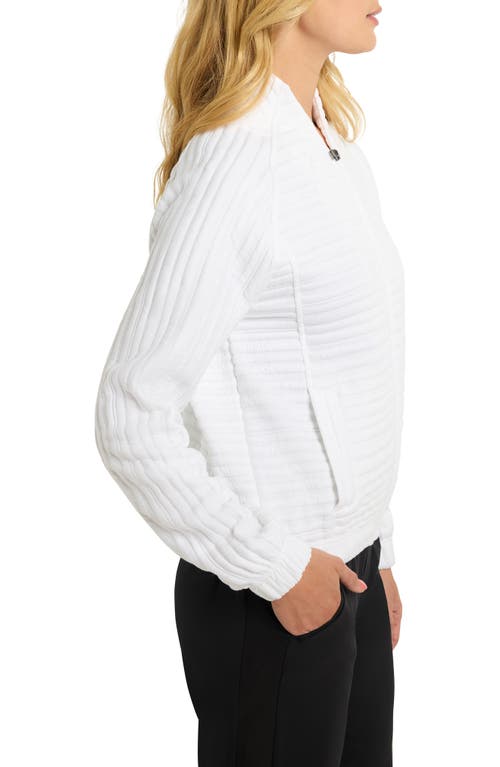 NZ ACTIVE BY NIC+ZOE NZ ACTIVE BY NIC+ZOE TEXTURE STRIPE BOMBER JACKET 