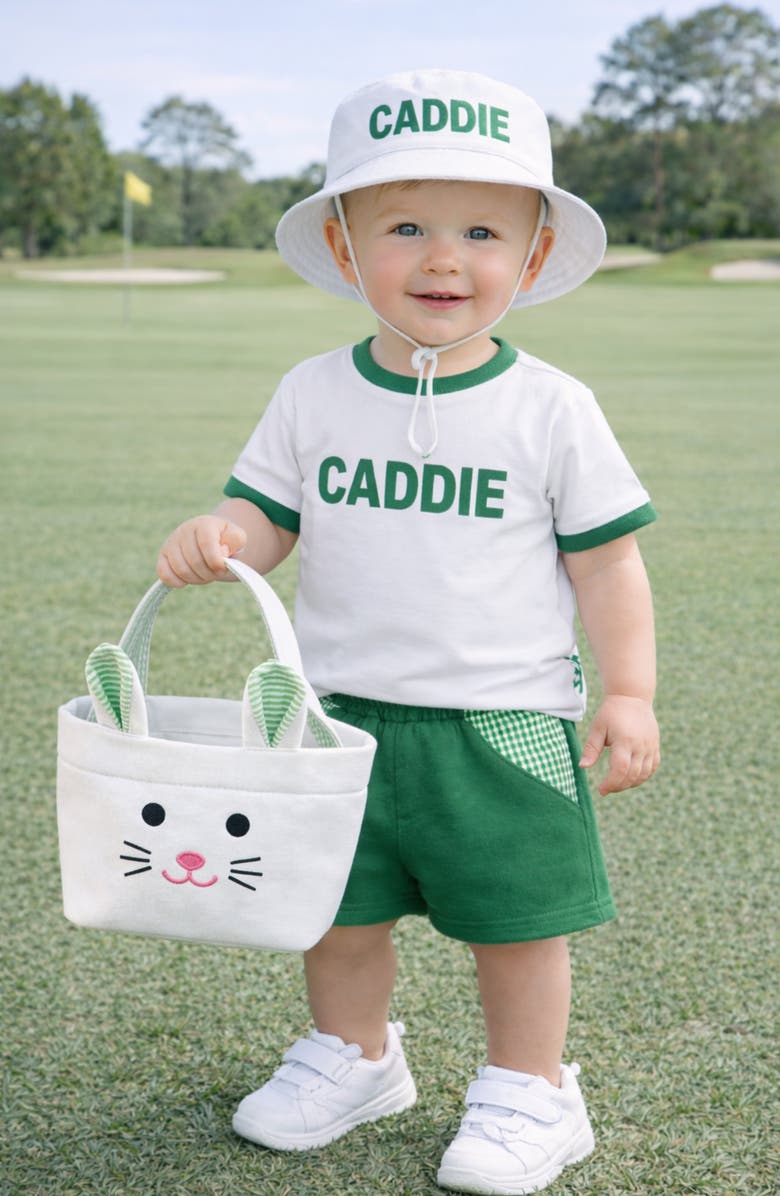 Bits & Bows Easter Bitty Bunny Basket, Alternate, color, Green