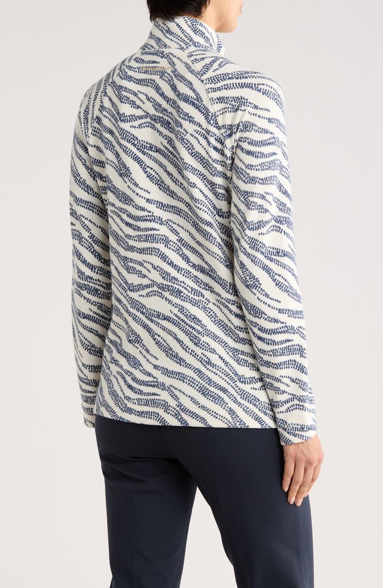 Tommy Bahama Aruba Zebra Front Zip Sweatshirt, Alternate, color, Coconut